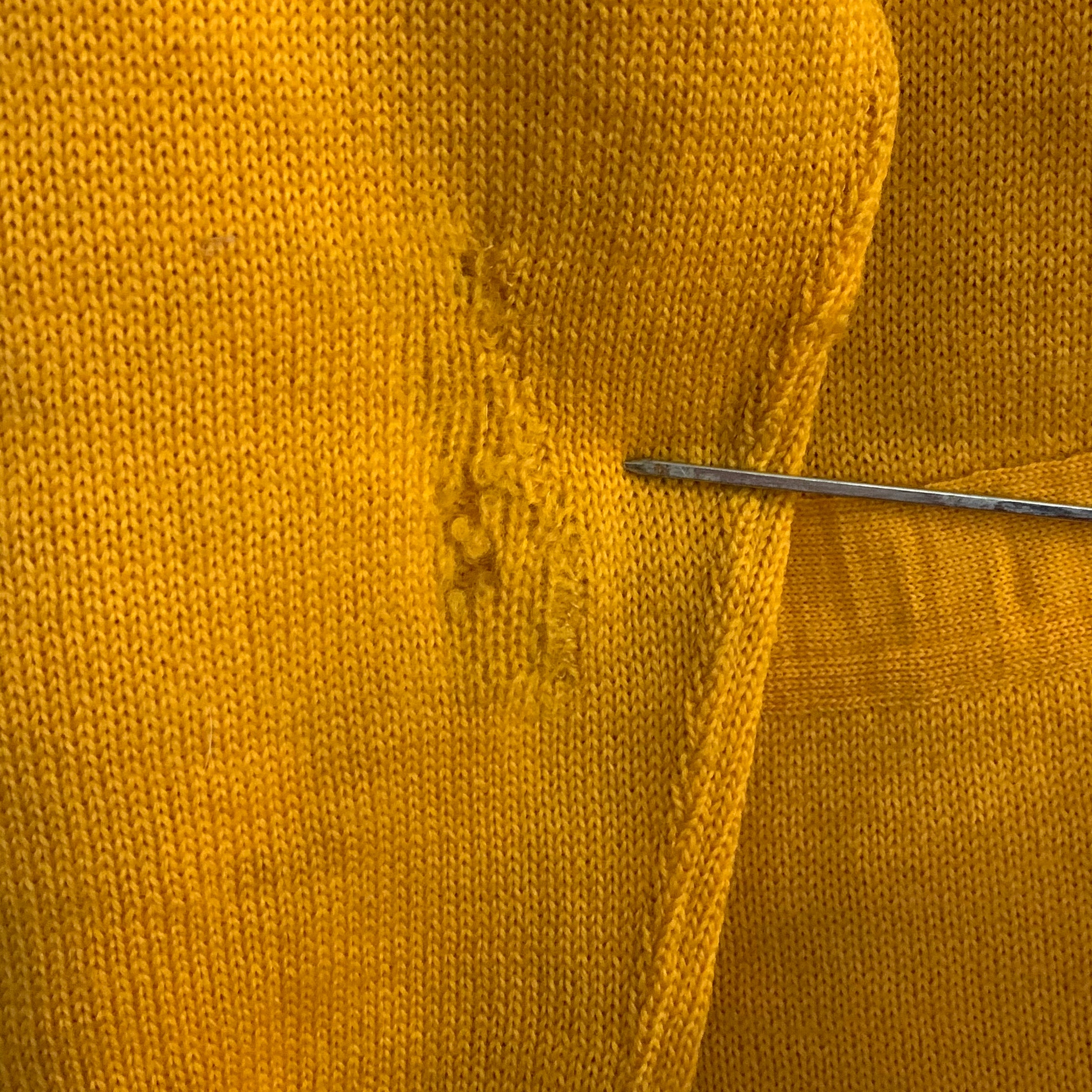 1950’s Sunflower Varsity Letterman Cardigan Sweater Medium