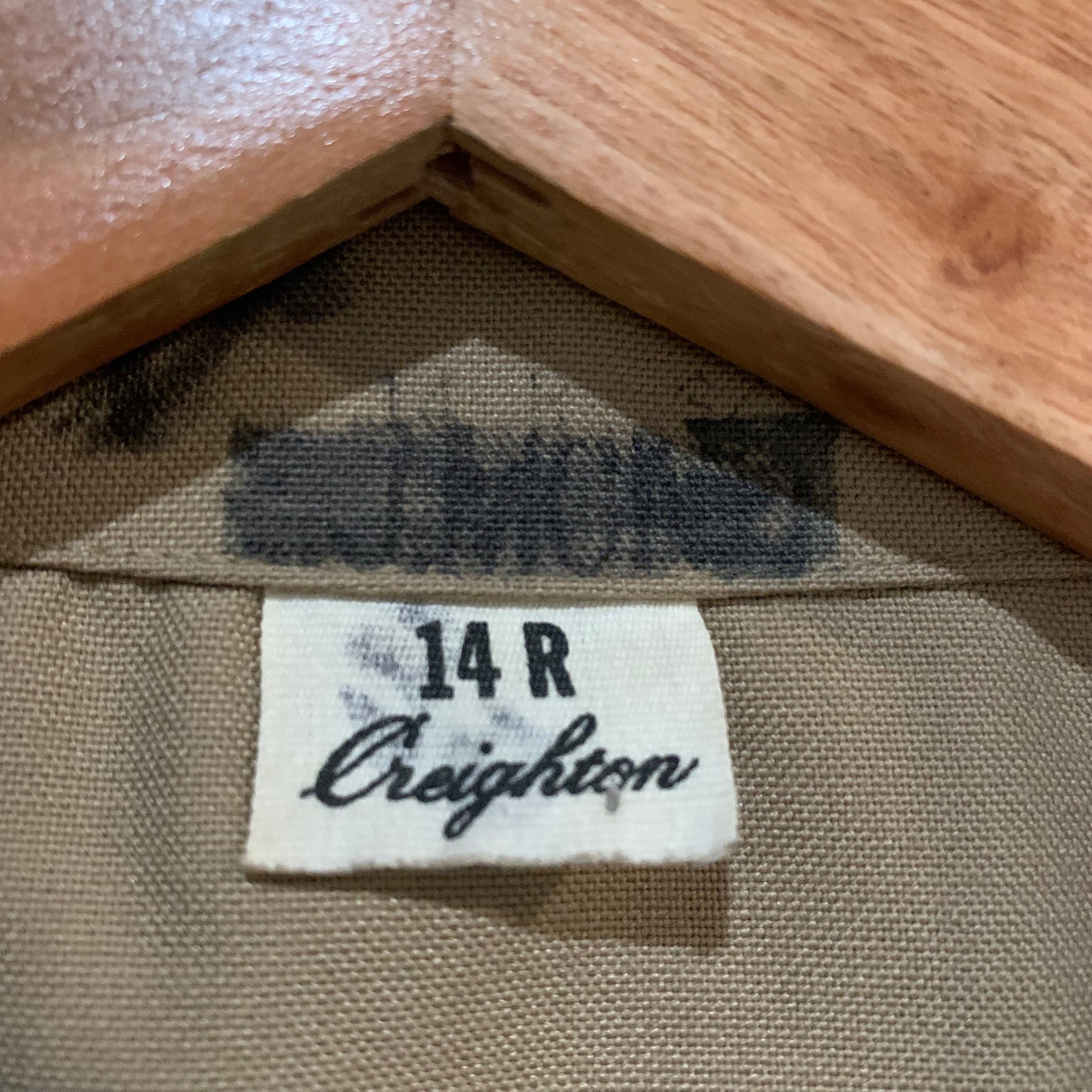 1940’s WWII Khaki WAC Women’s Army Corps Dress Shirt