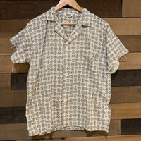 1950’s Patterned Short Sleeve Camp Collar Shirt