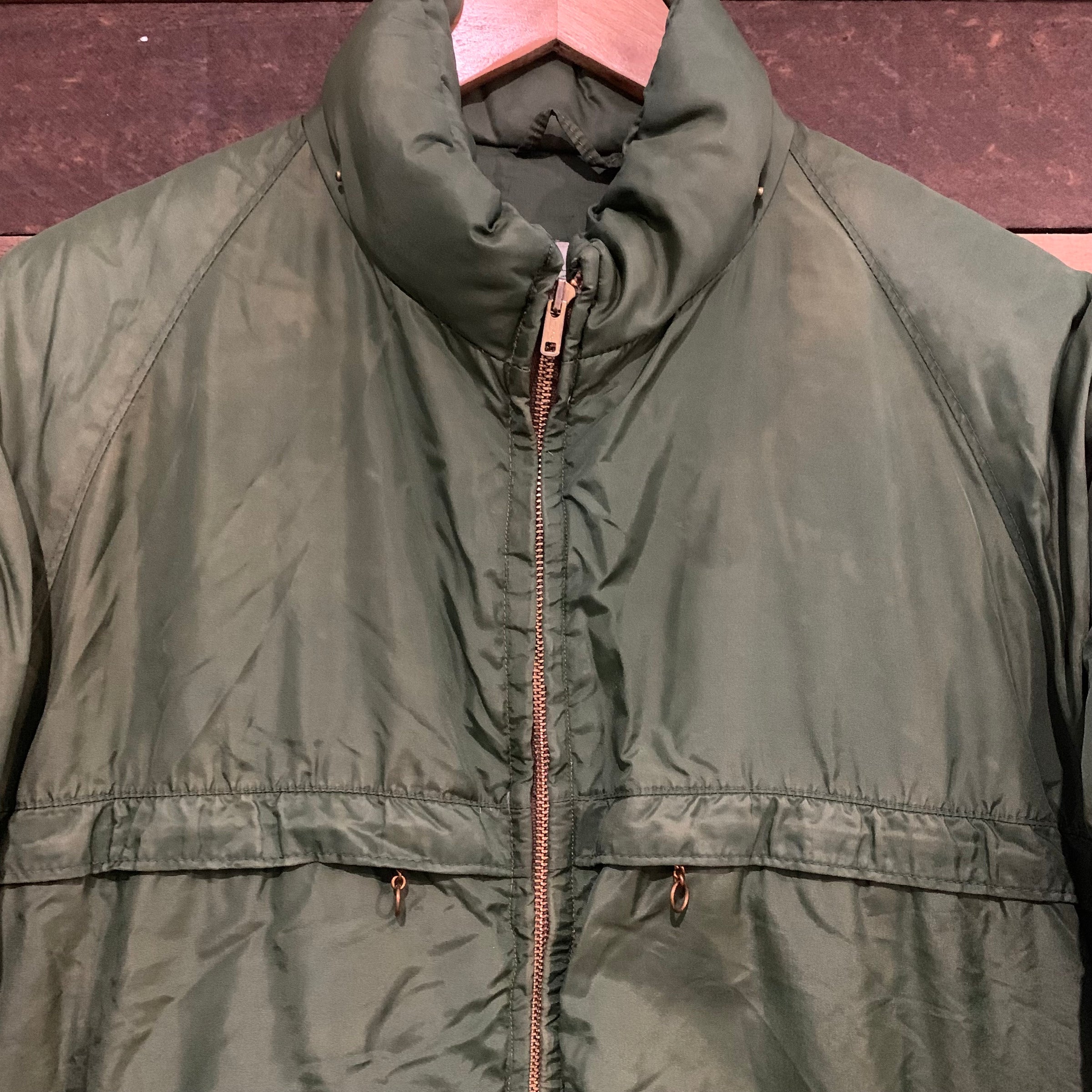 1960's Faded Green ALP Sport Puffer Jacket Large