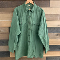 1960's Vietnam War OG-107 Fatigue Shirt XL
