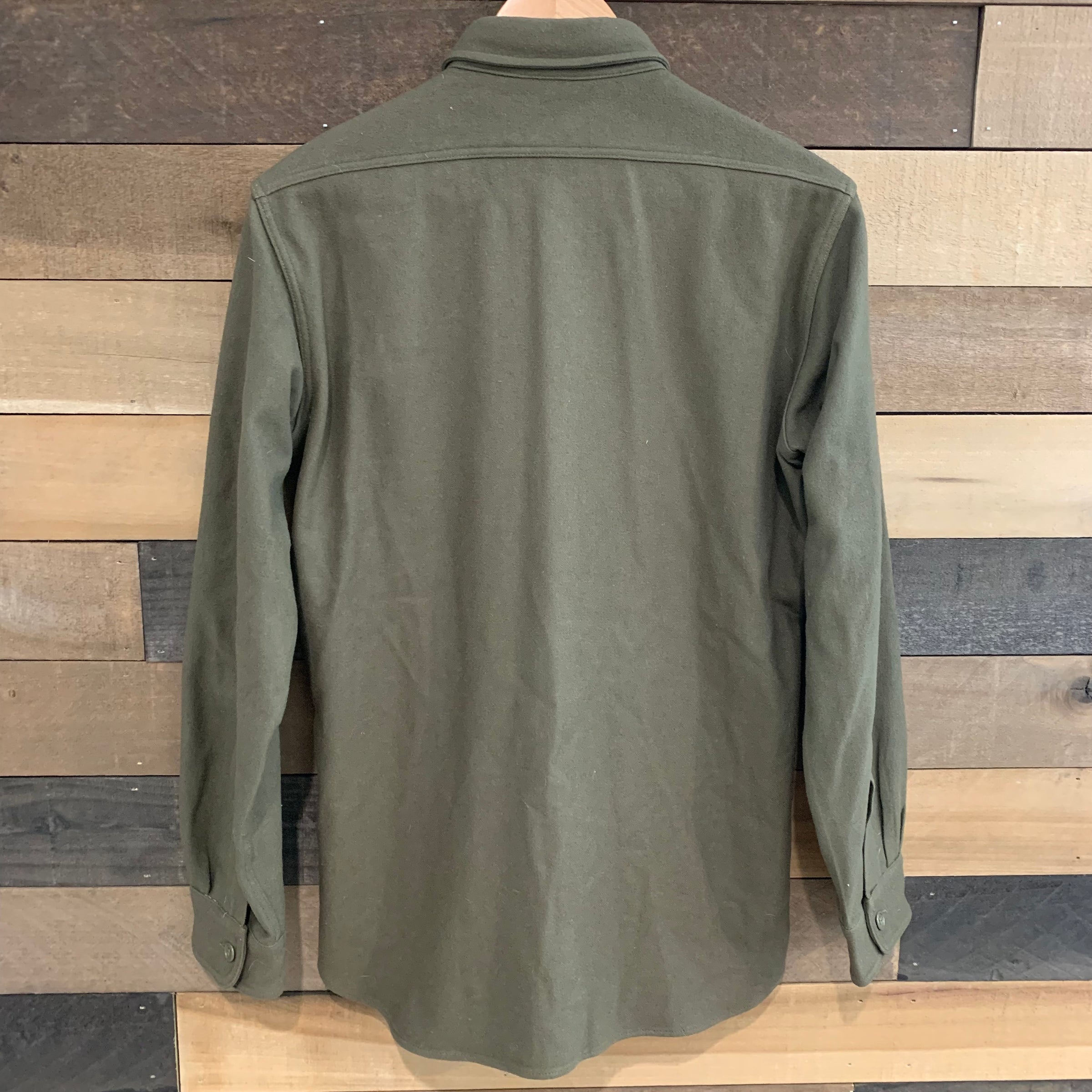 1950's US Navy Green Wool Flight Shirt BuAero Small