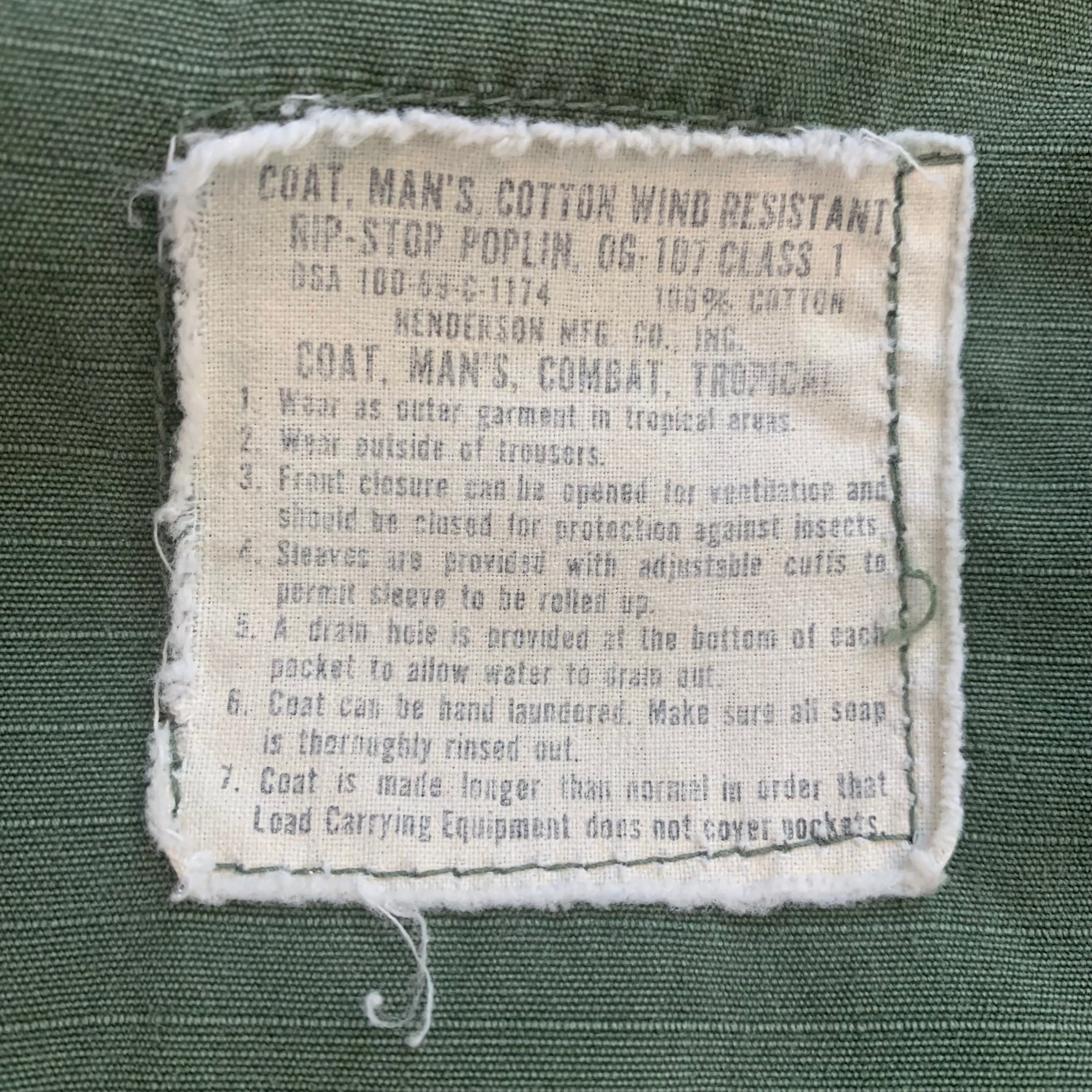 1960's Vietnam War Short Sleeve Ripstop Jungle Jacket Medium Short