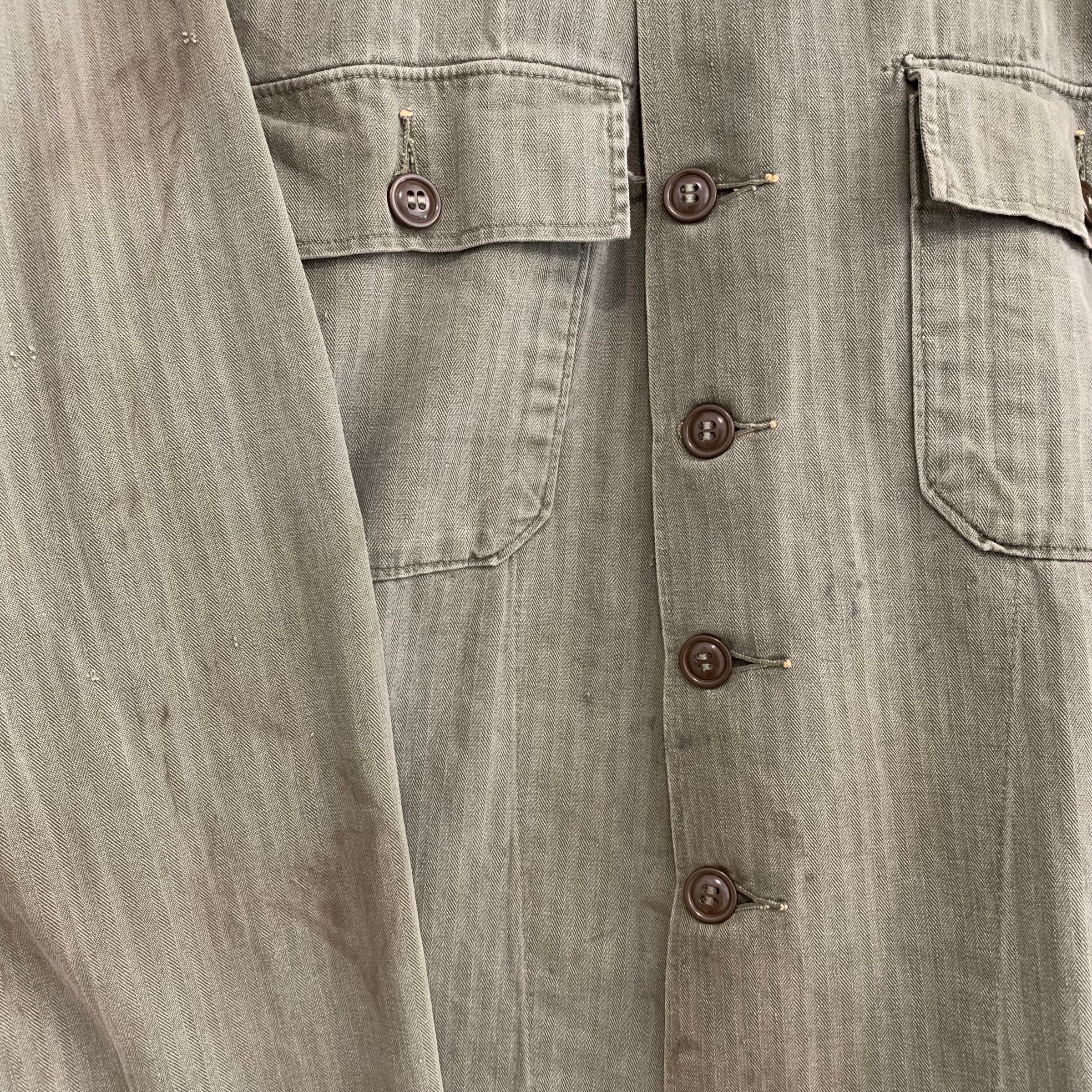 1940's/1950's Fourth Pattern US Military HBT Fatigue Jacket M/L