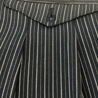 1890’s-1900’s Black and Grey Pinstriped Trousers 34" Waist