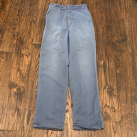 1950's/1960’s Blue Cord-Like Textured Cotton Pants 26" Waist