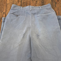 1950's/1960’s Blue Cord-Like Textured Cotton Pants 26" Waist