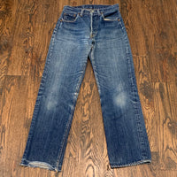 Late 1960’s Big E Selvedge Levi’s 501 Denim Jeans 27” x 29”