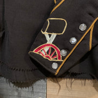 1930's Personalized Chain-Stitched Gabardine Western Rodeo Shirt Small
