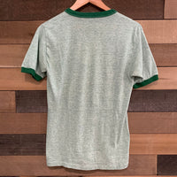 1960's Albany State Heather Green Ringer T-Shirt S/M