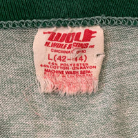 1960's Albany State Heather Green Ringer T-Shirt S/M