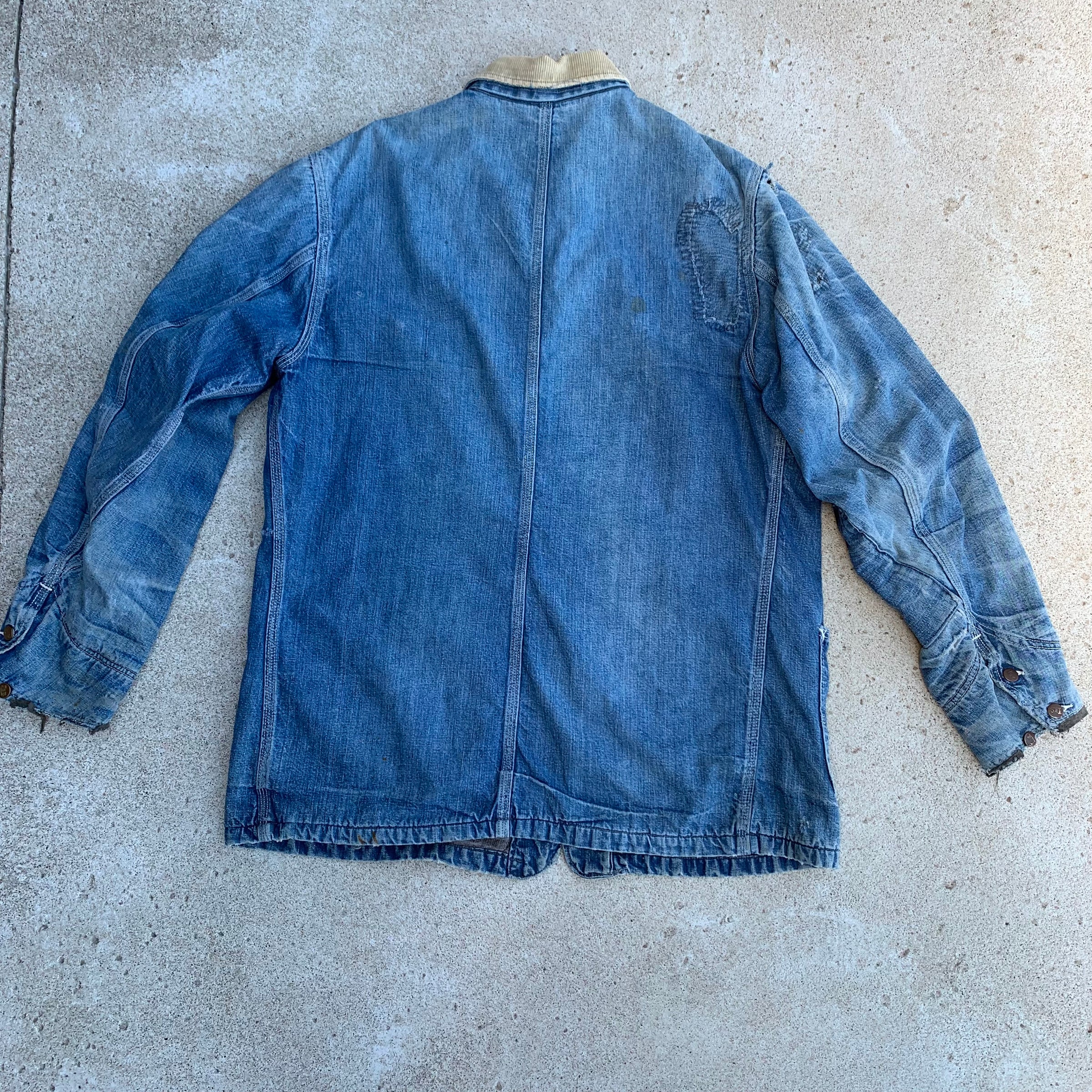 1950's Long L Lee 81-LJ Blanket Lined Denim Chore Coat 42 Regular