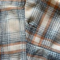 1950's National Shirt Shops Plaid Loop Collar Shirt Large