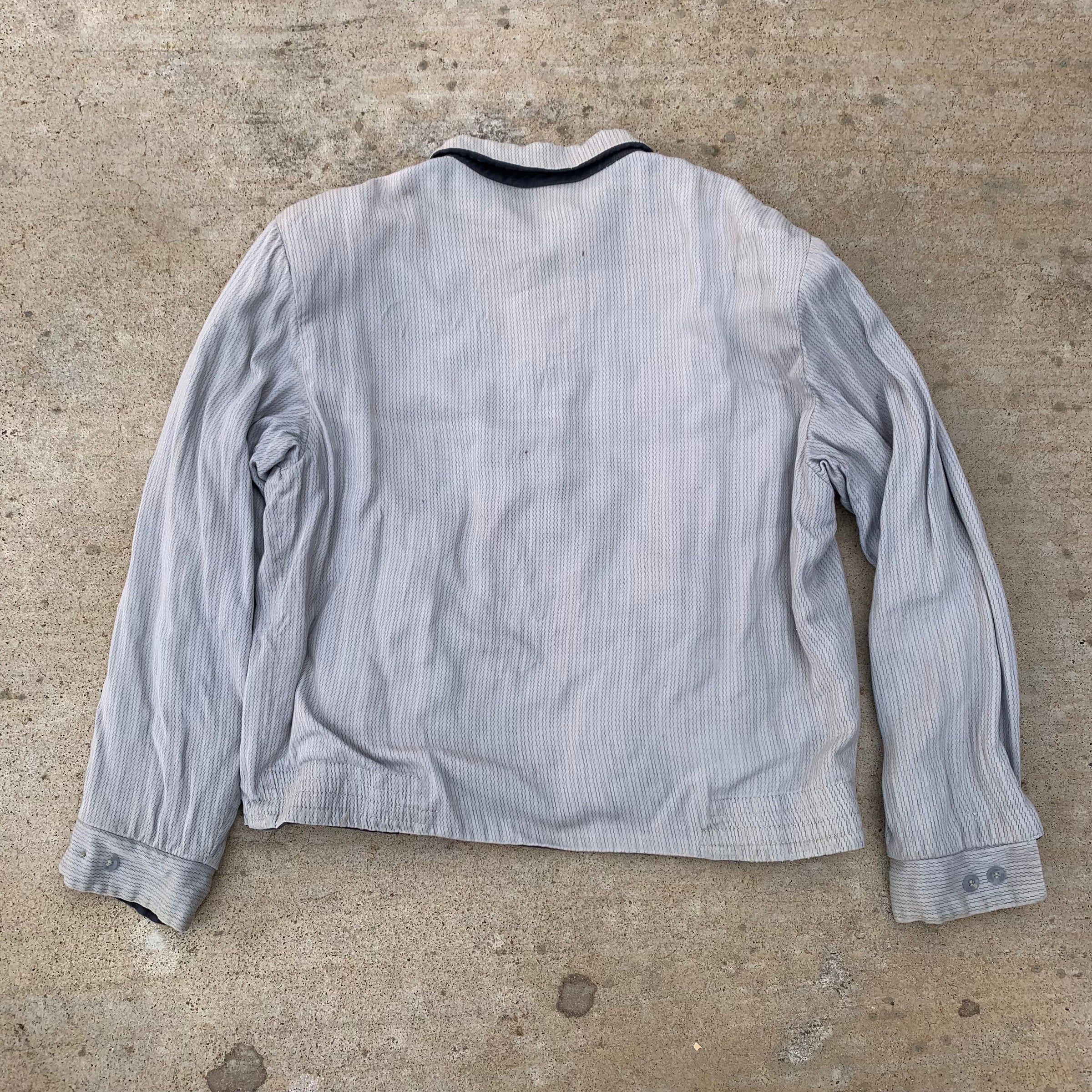 1950’s Grey Reversible Gabardine Ricky Jacket Medium
