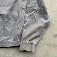 1950’s Thrashed Grey Cotton Work Jacket Large