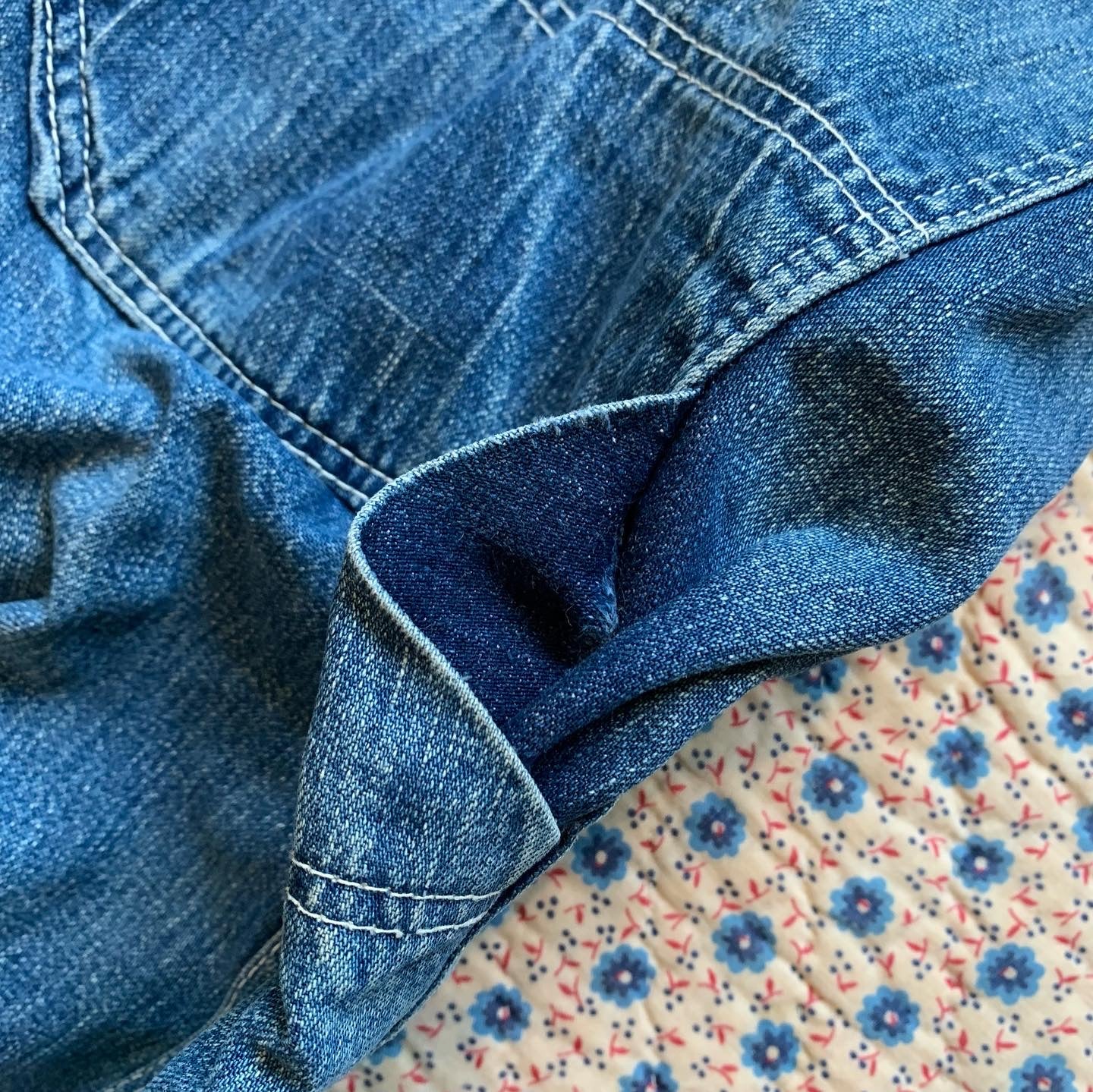 1940's/50's Allen 8oz Sanforized Denim Overalls 37" x 30"