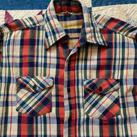 1950's Frostproof Multi Plaid Cotton Flannel Shirt XL