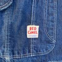 1950’s Red Camel Low-back Denim Overalls 40” x 30”