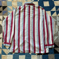1950's Spiegel Sanforized Striped Cotton Pajama Shirt Large