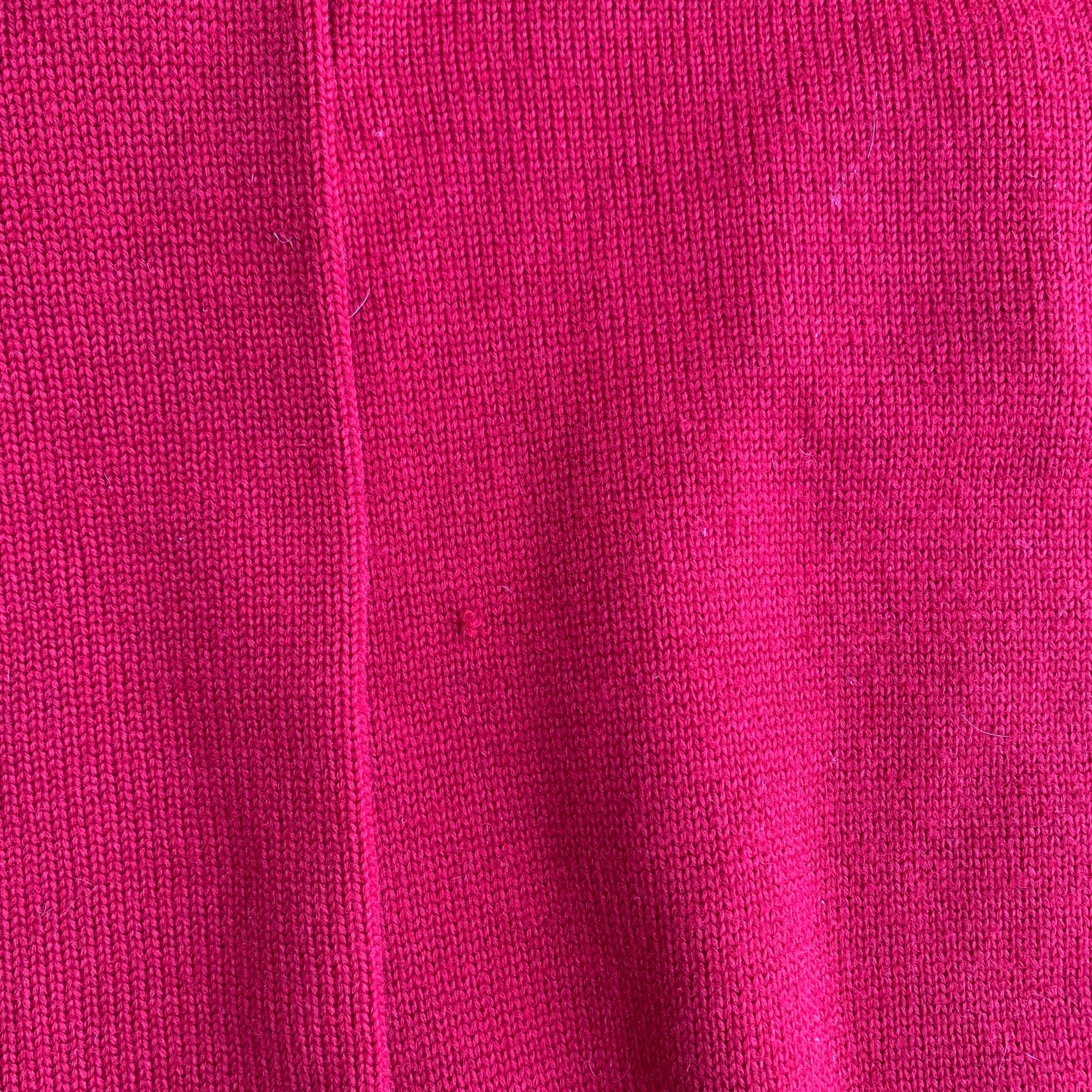 1940's Burgundy Letterman Grad Sweater Size 44