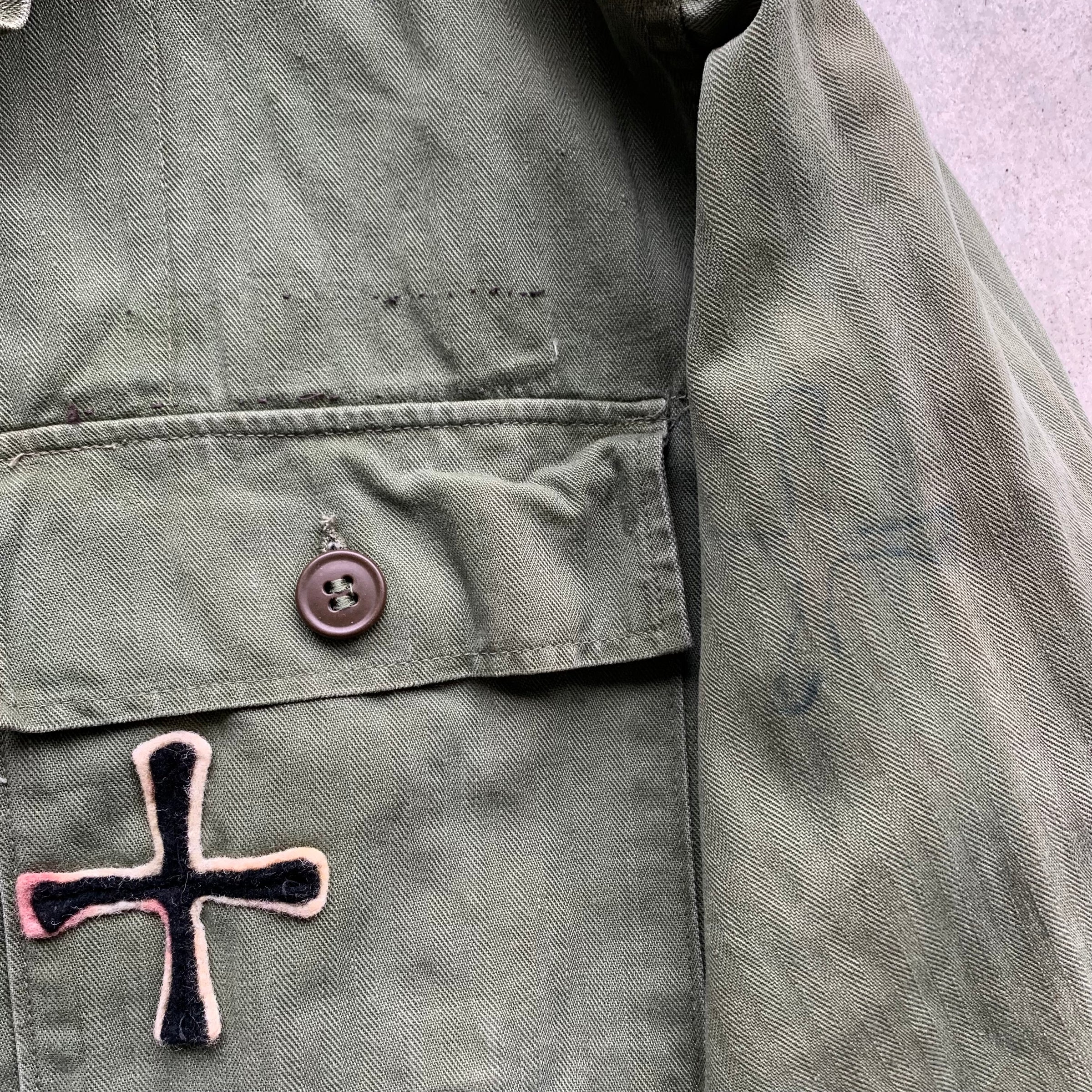 1950’s US Military HBT Shirt German Costume M/L