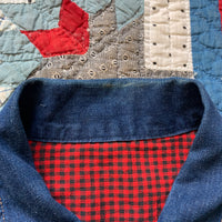 1950's/60's Pleated Blanket Lined Denim Jacket M/L