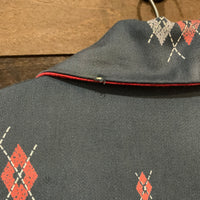 1950's Atomic Themed Reversible Gabardine Ricky Jacket Medium