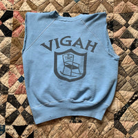 1960's Baby Blue JFK Memorial Sleeveless Sweatshirt M/L