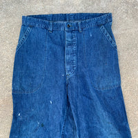 1940’s WWII USN Denim Dungarees 33” x 26”