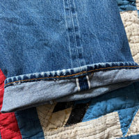 1980's Faded Levi's 501 Selvedge Redline Denim Jeans 38" x 29"