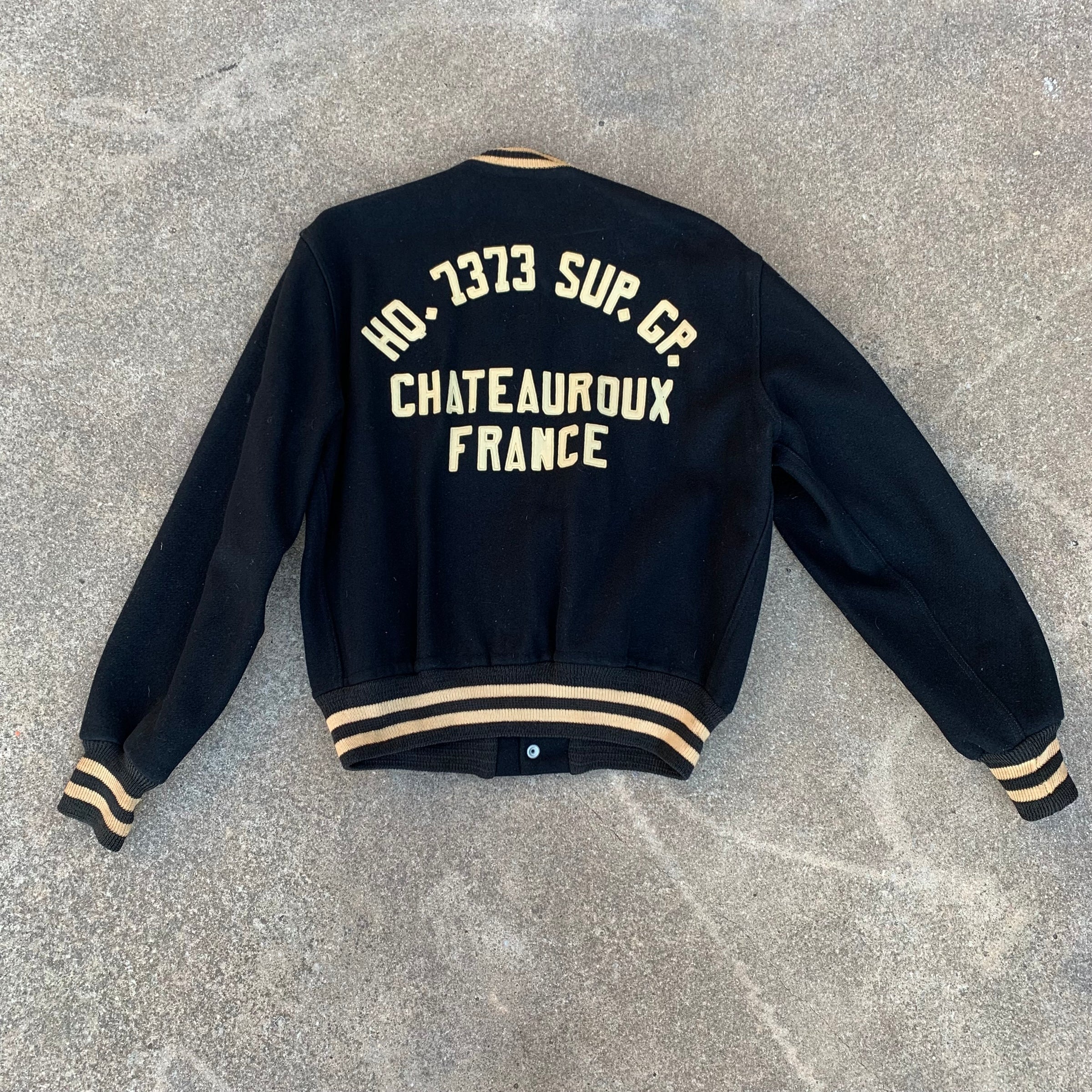 1950’s/60’s USAF French Souvenir Wool Varsity Jacket Large