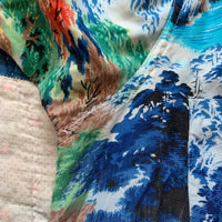 1950's Penney's Rayon Loop Collar Hawaiian Shirt Medium