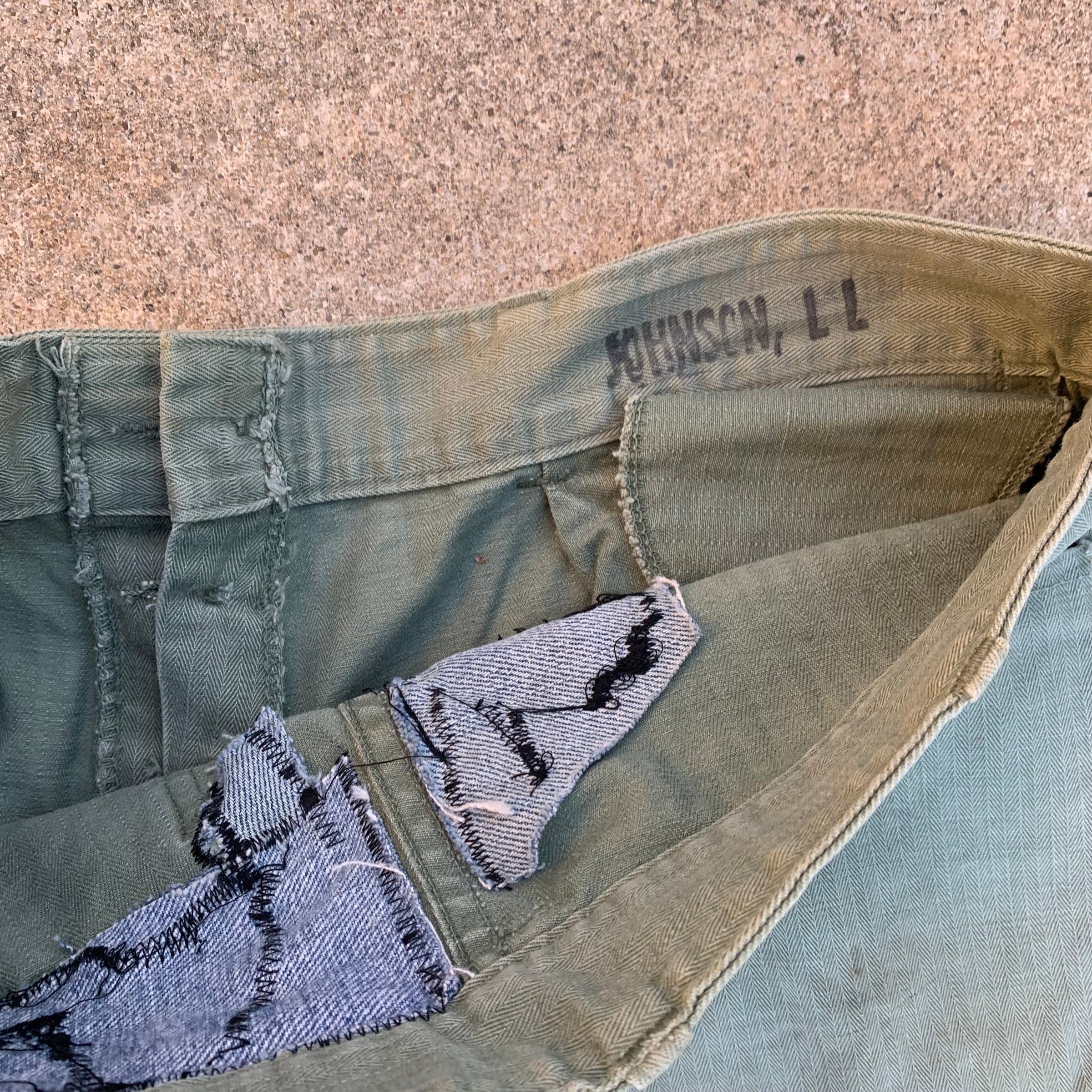 1940’s USMC P-41 P-47 HBT Pants 32” x 28”