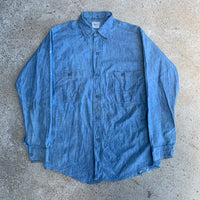 1950's Beltex Sanforized Chambray Work Shirt S/M