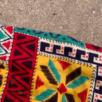 1950’s Red Kap Crazy Pattern Flannel Shirt Size 16 Small