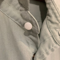 1950's Jack Frost Diamond Pearl Snap Gabardine Western Shirt M/L