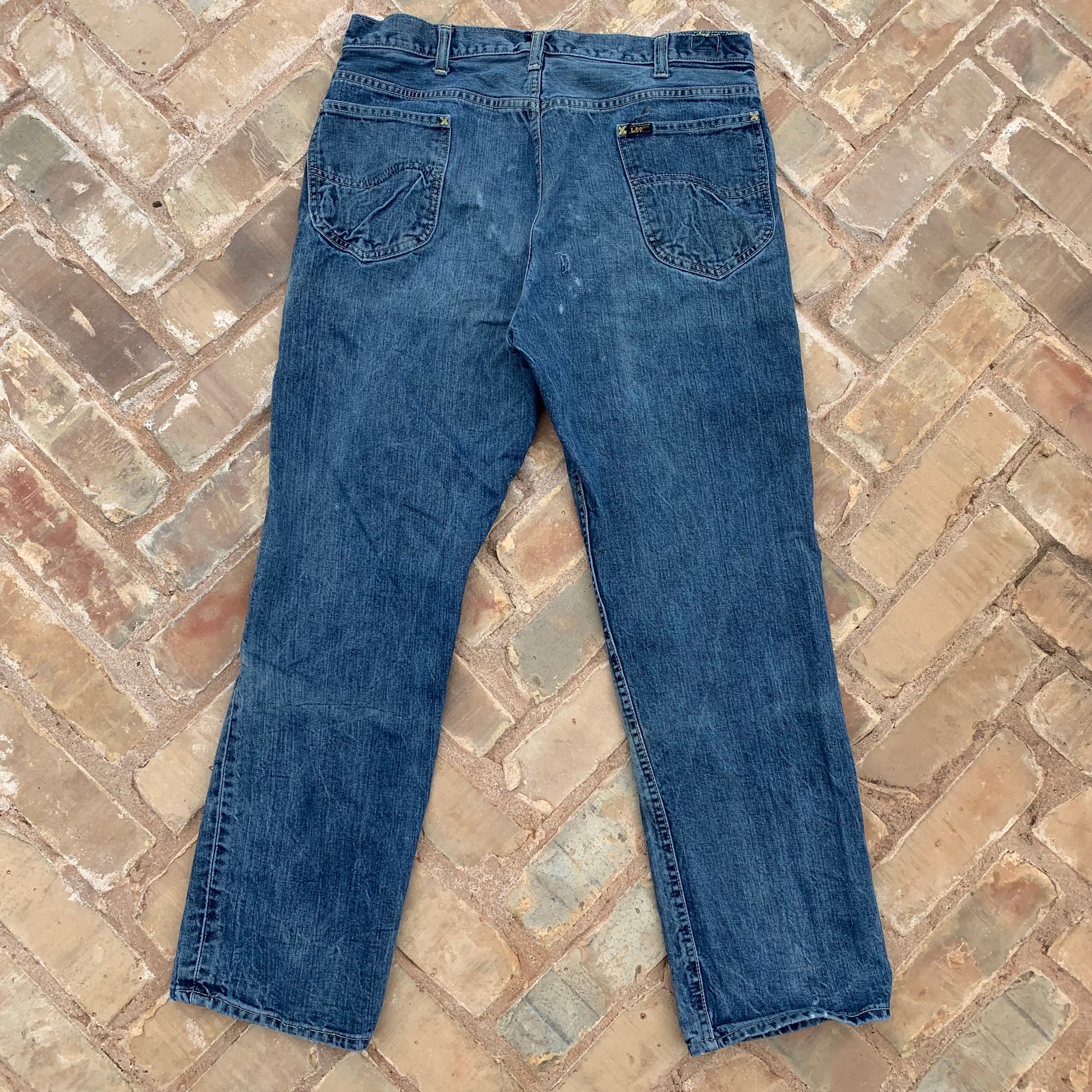 1960's/1970's Half Selvedge Zipper Fly Lee Riders Jeans 33.5" Waist