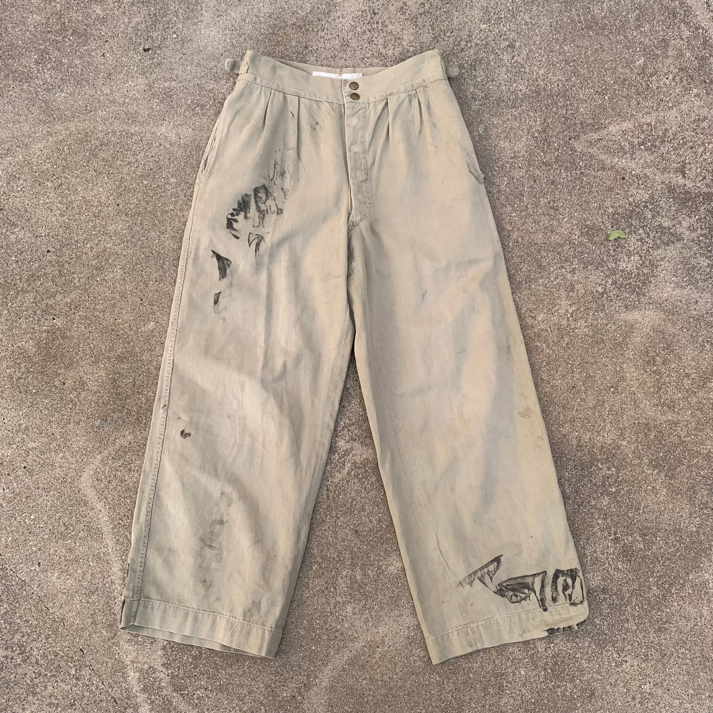 1950’s Royal Australian Air Force Work Khakis 28-29” x 26.5”