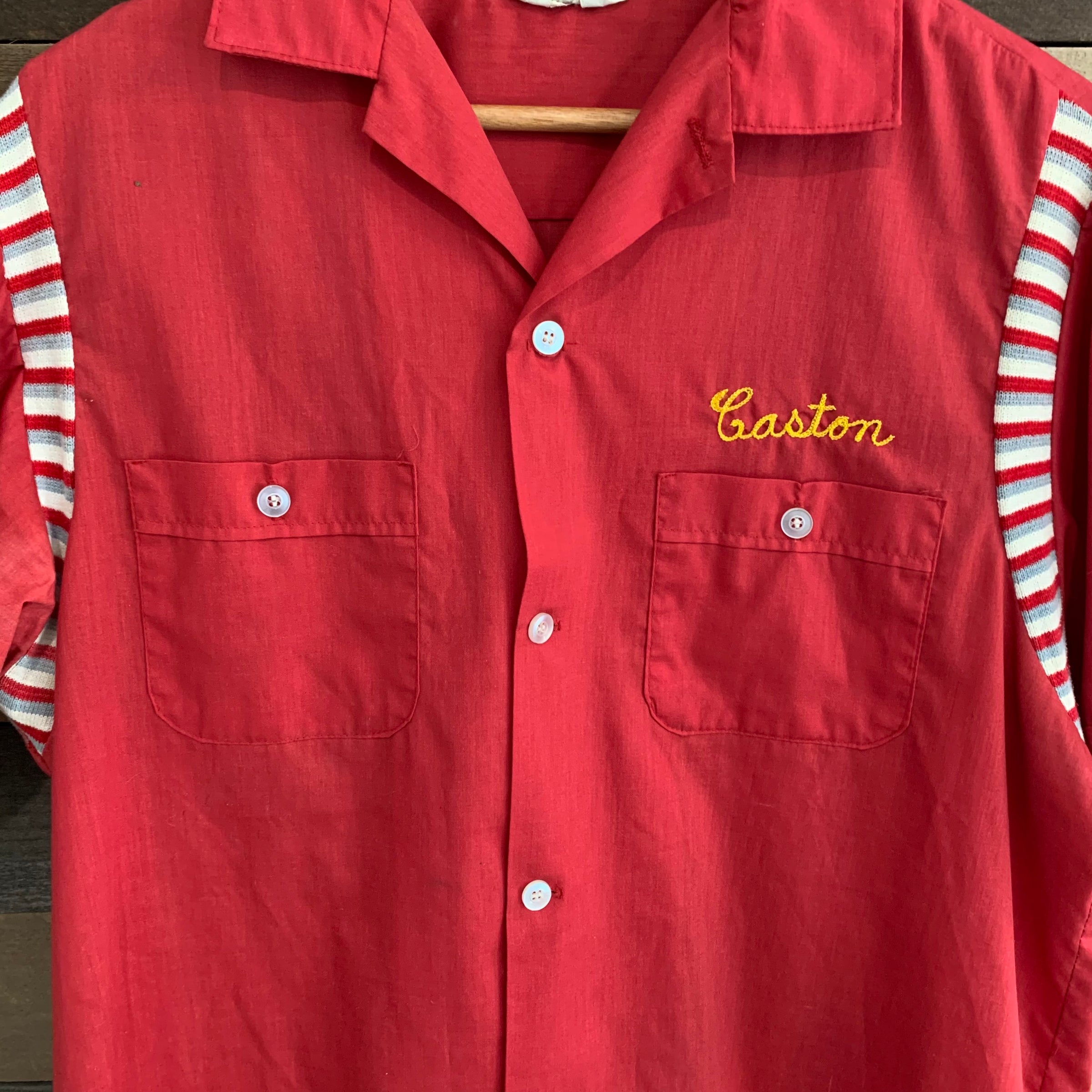 1960's Oklahoma National Guard Chainstitched Nat Nast Bowling Shirt Large