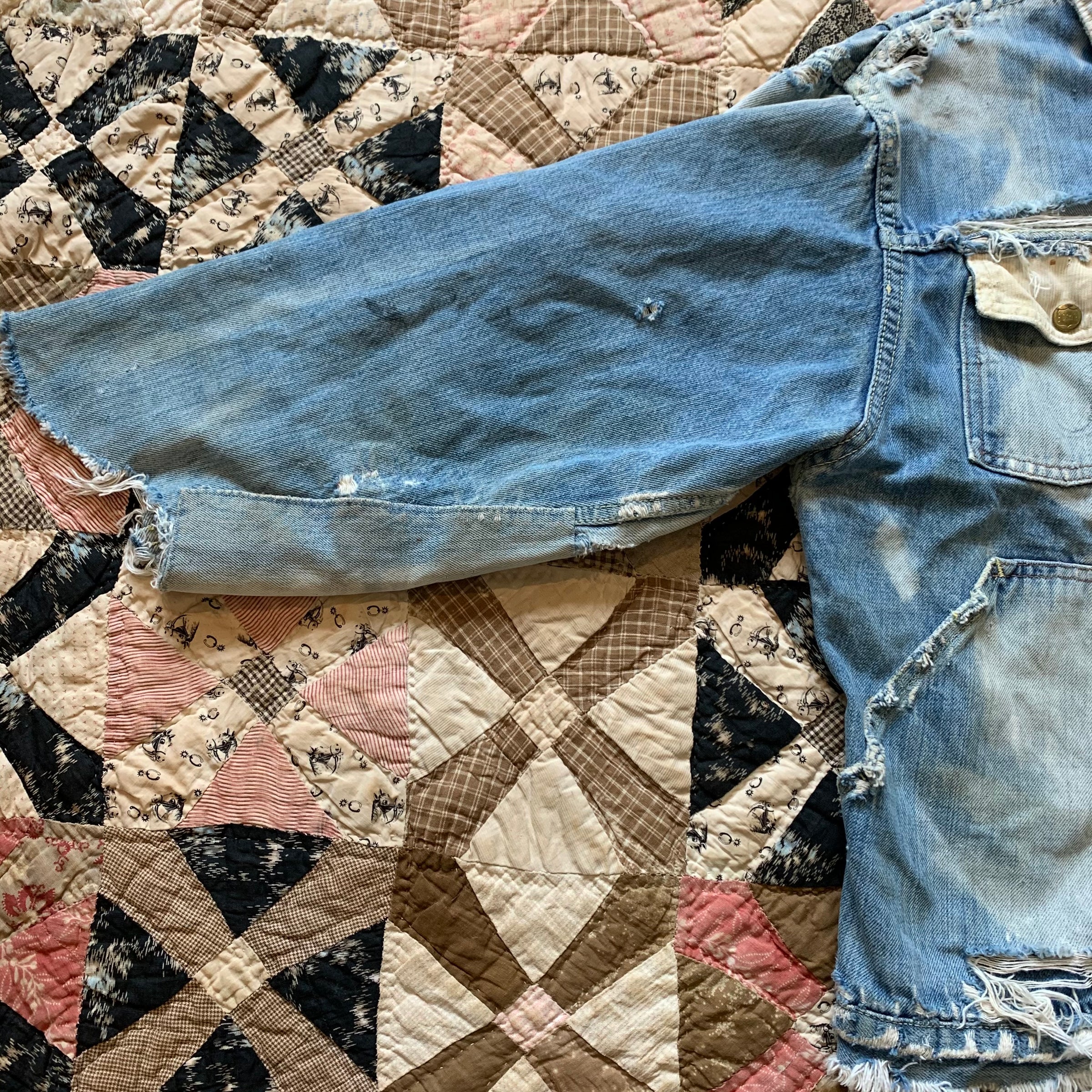 1960's Buckaroo by Big Smith Thrashed Denim Jacket Medium