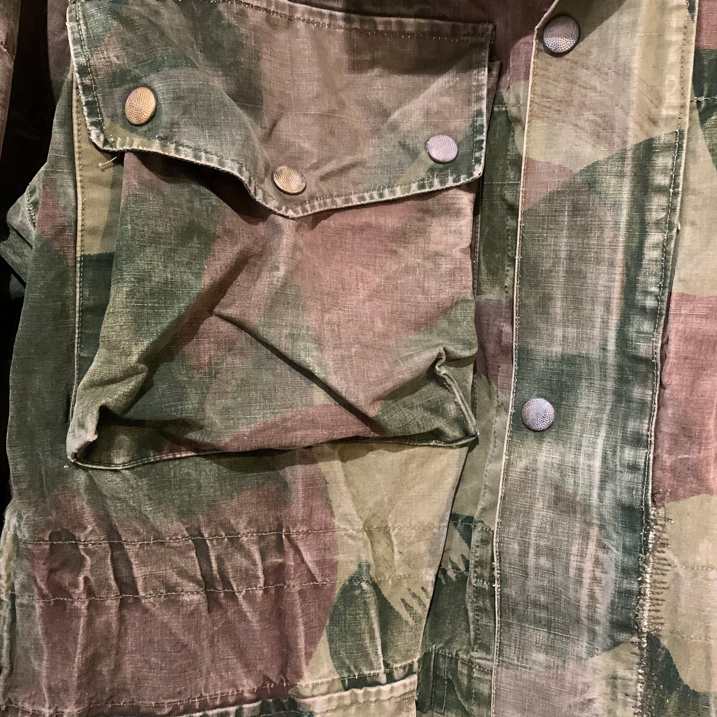 1950’s 1956 Belgian Brushstroke Camo Paratrooper Jacket Large