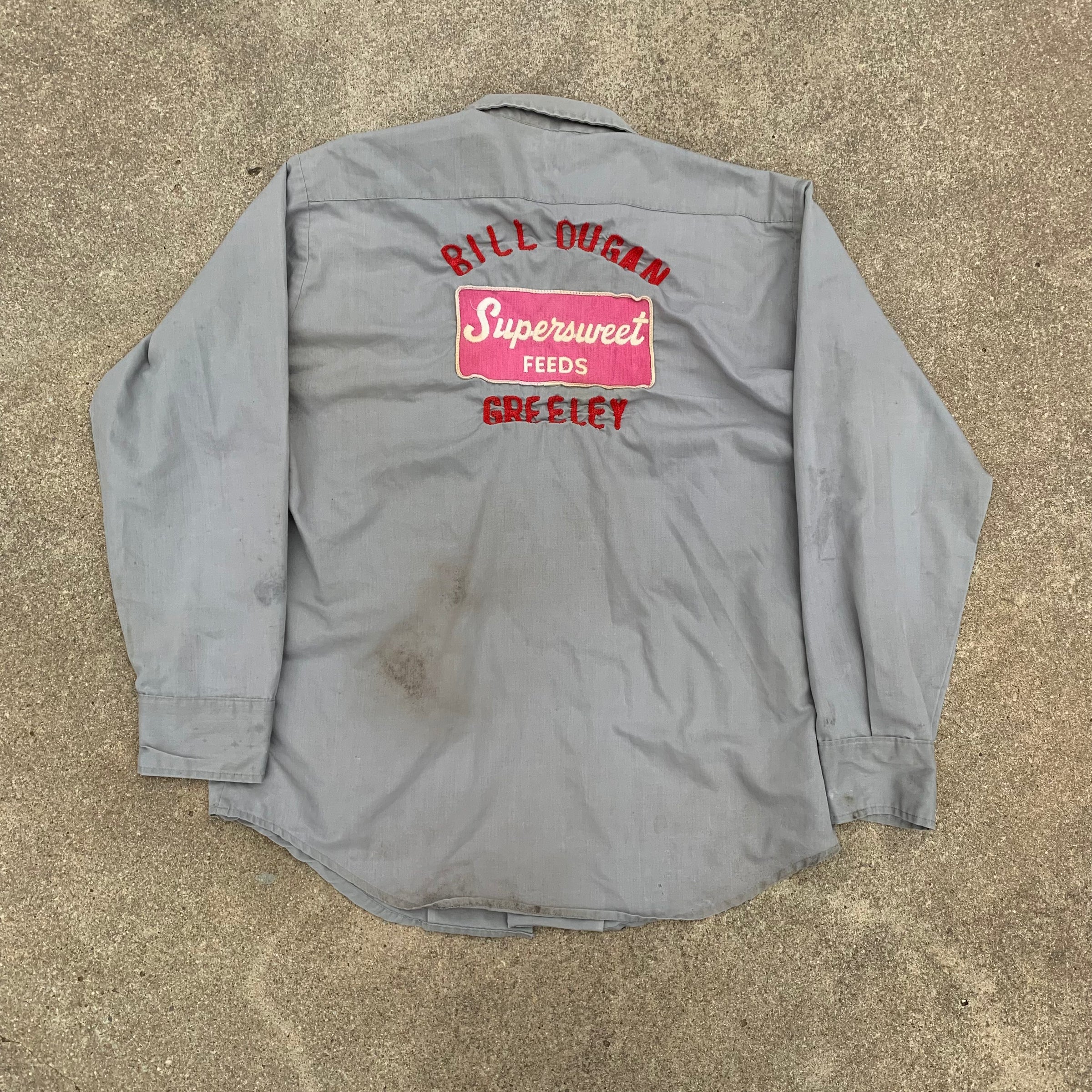 1950’s/60’s Protexall Supersweet Feeds Chainstitched Work Shirt Large