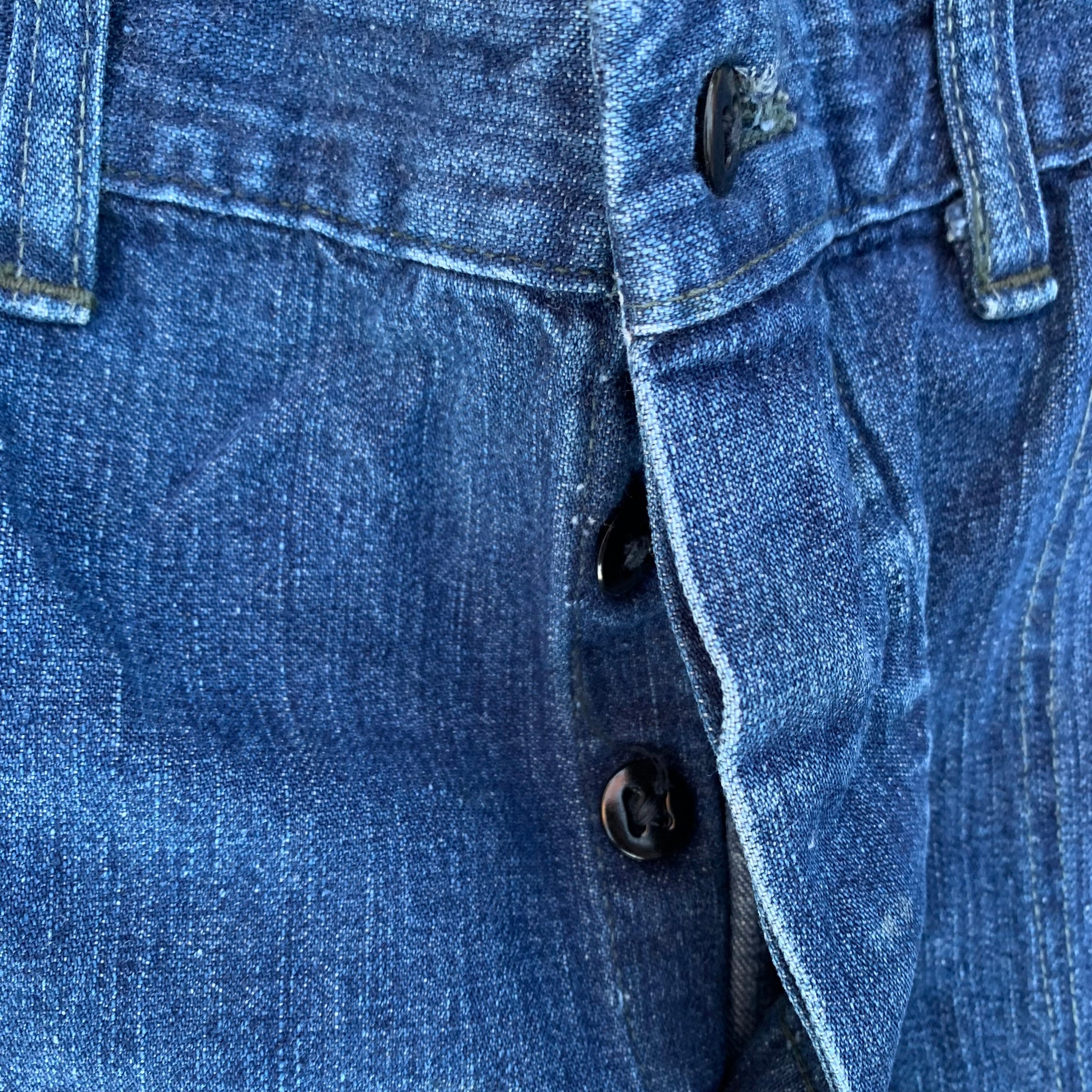 1940’s WWII USN Denim Dungarees 33” x 26”