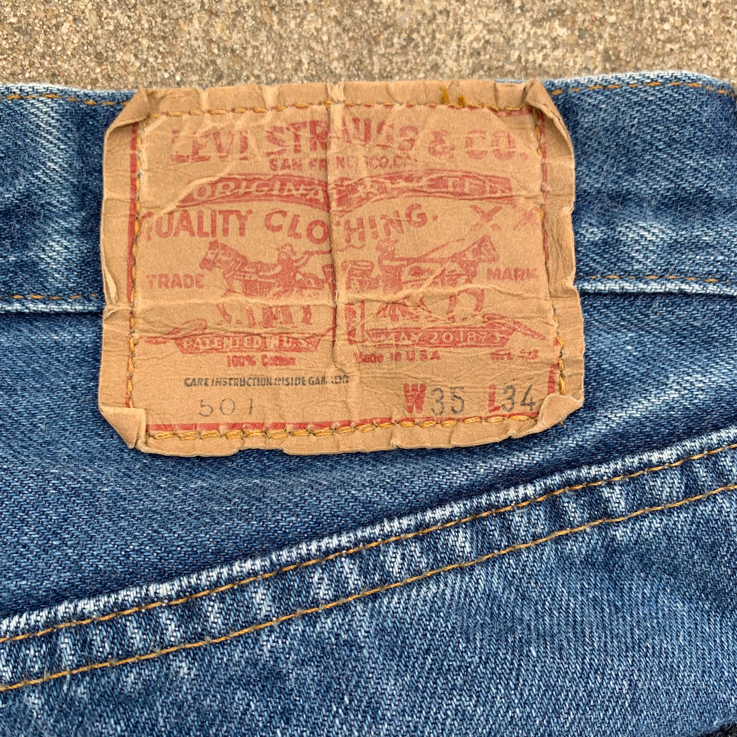 1980’s Levi’s 501 Redline Selvedge Denim Jeans 33” x 30.5”