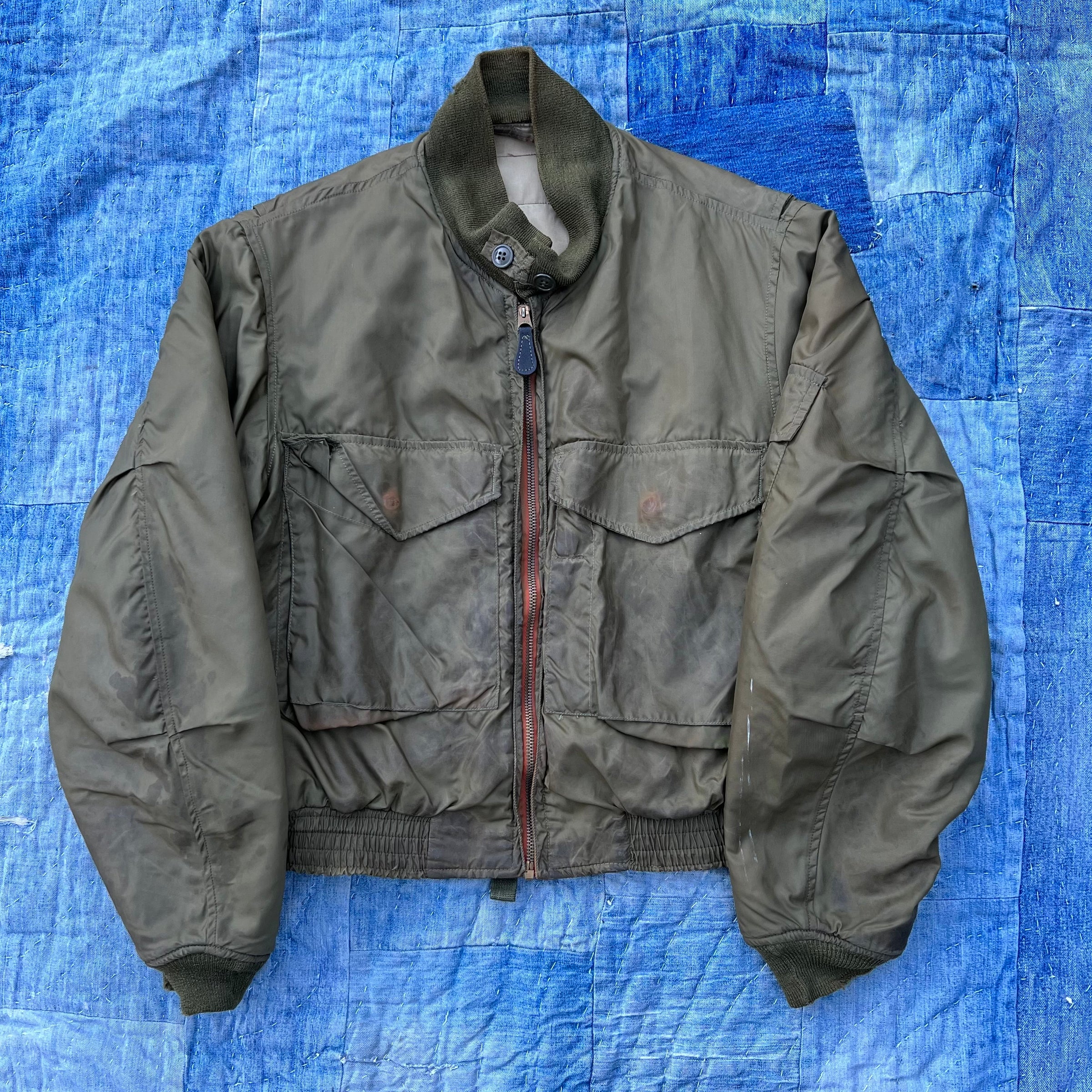 1960's Vietnam War Era USN G-8 WEP Nylon Flight Jacket S/M