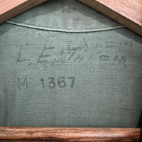 1950’s Stenciled USMC P-53 HBT Utility Shirt Jacket M/L