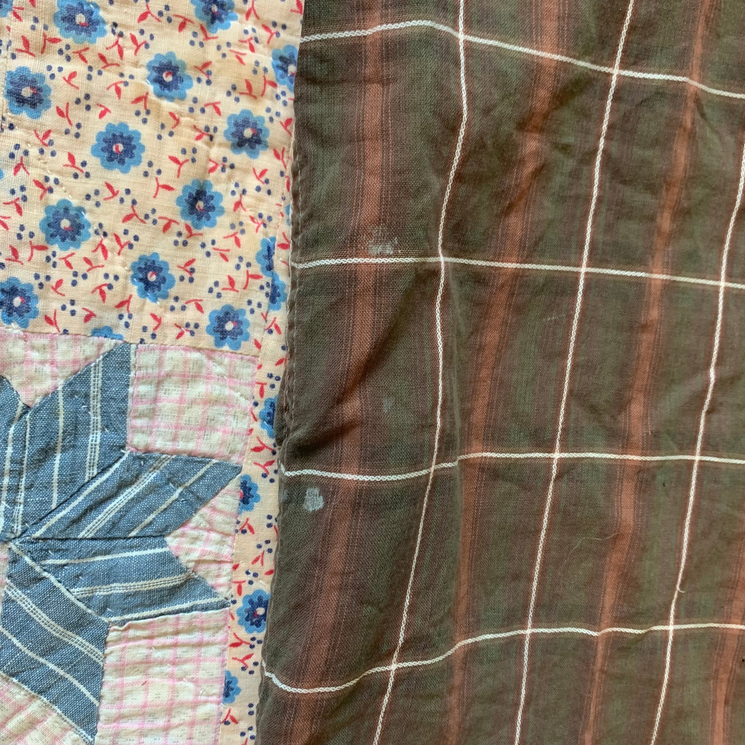 1960's Brown Plaid Short Sleeve Button Down Shirt Small