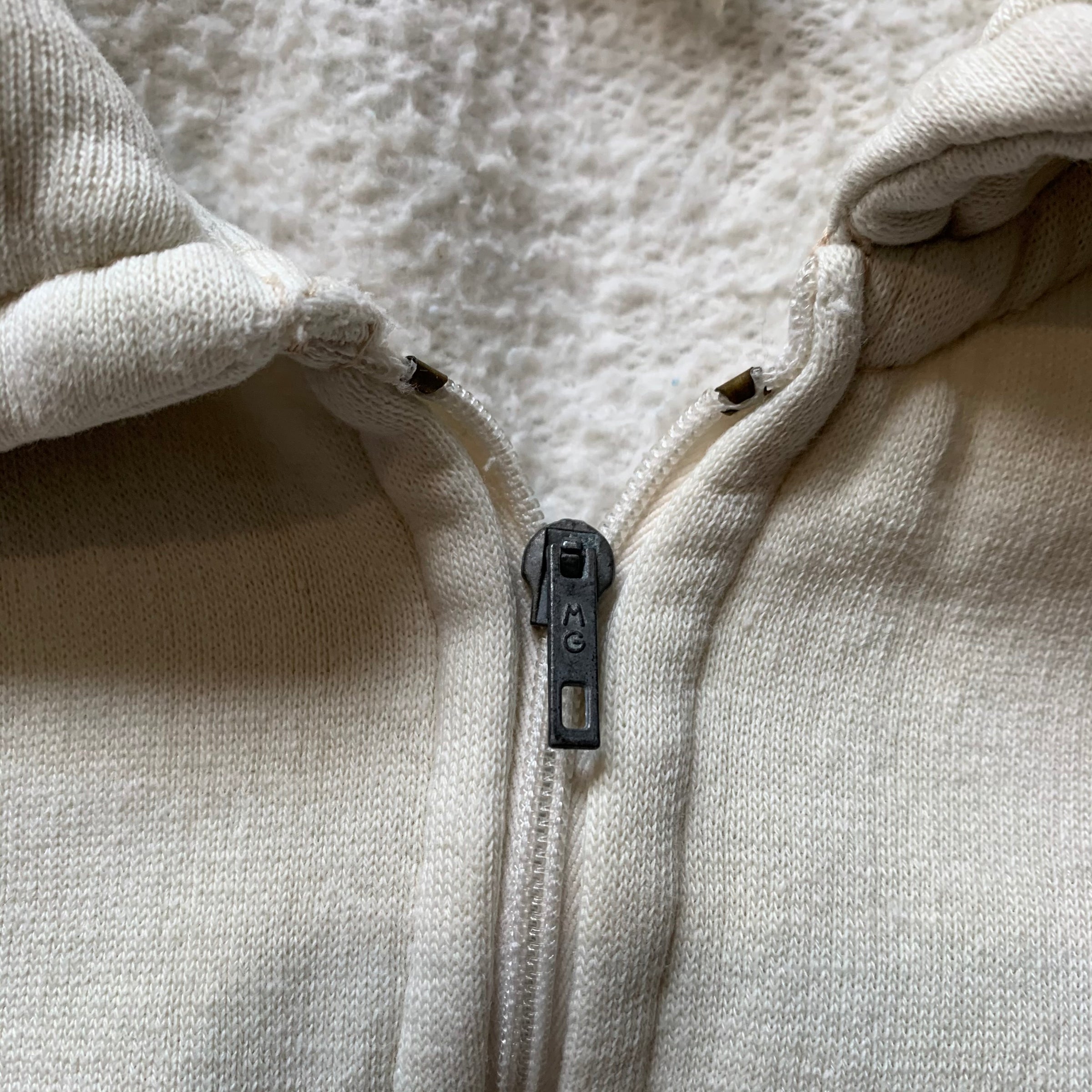 1960's French Quarter Zip Sweatshirt with D Pockets Large