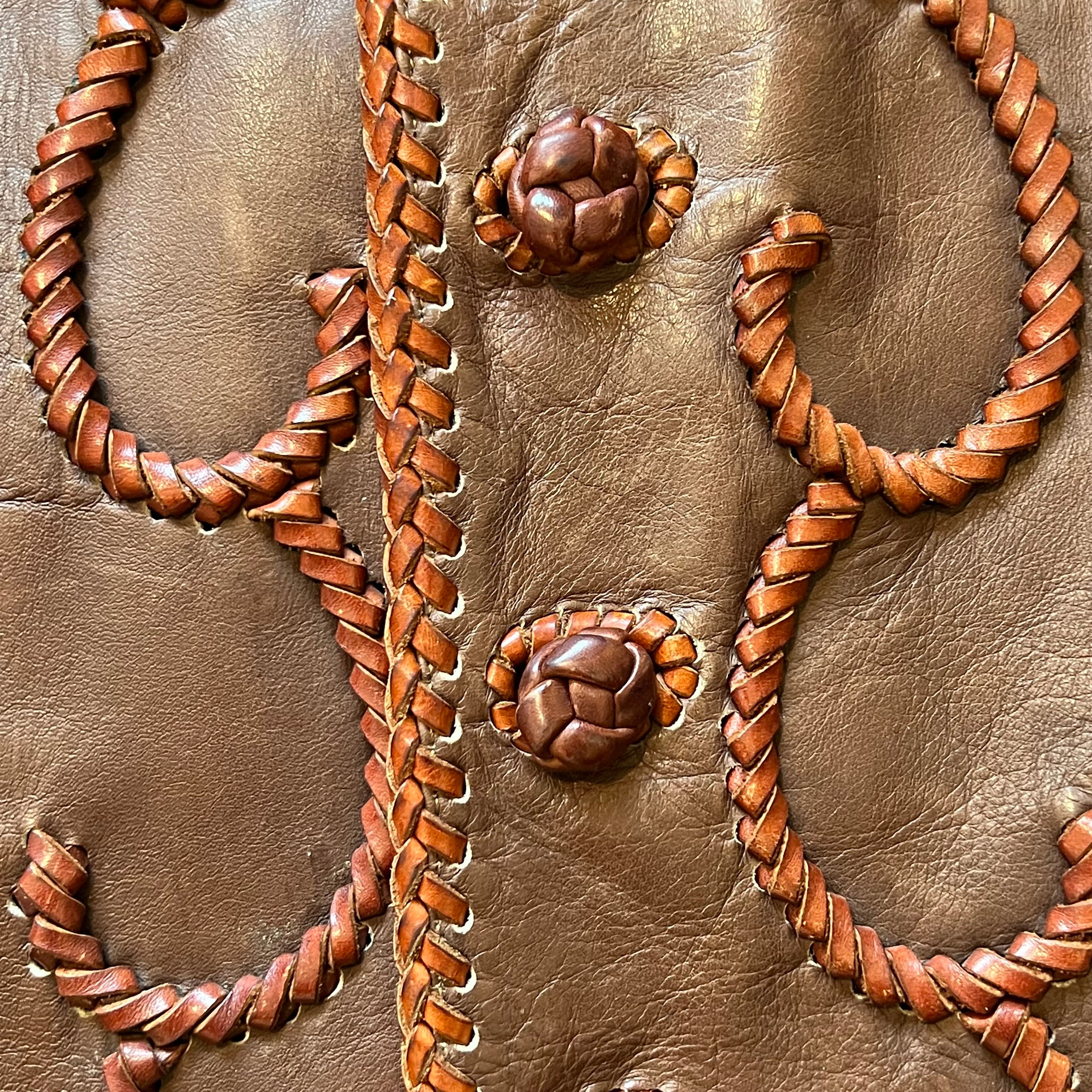 1960's/70's Handmade Tooled Leather Western Jacket XS/S