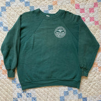 1960's/70's Forest Green USN Guided Missile Destroyer Raglan Sweatshirt S/M